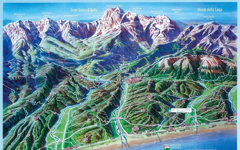 Mappa 3D Provincia di Teramo