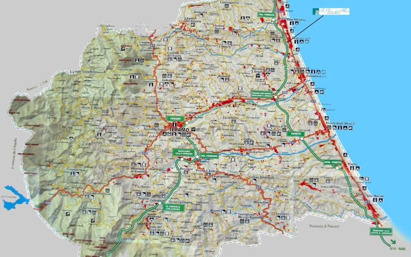 Mappa Provincia di Teramo