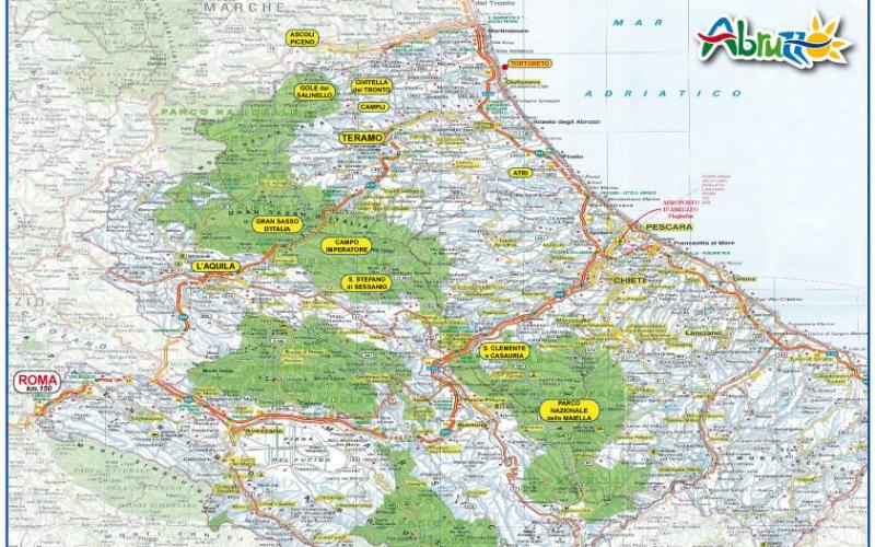 Mappa Regione Abruzzo